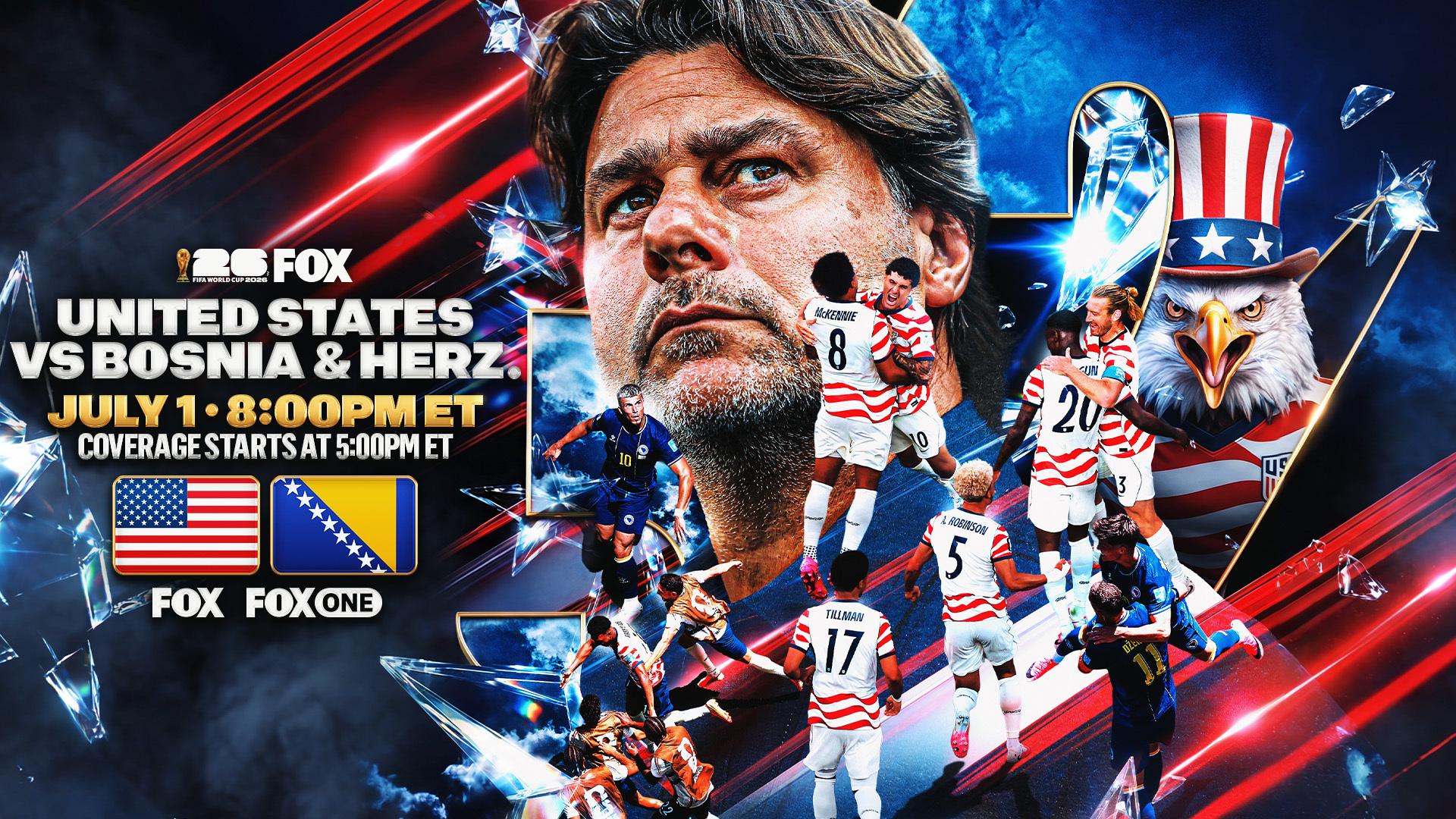 FOX Sports article thumbnail for USA vs. Bosnia And Herzegovina Confirmed For The Round of 32: Here's What To Know