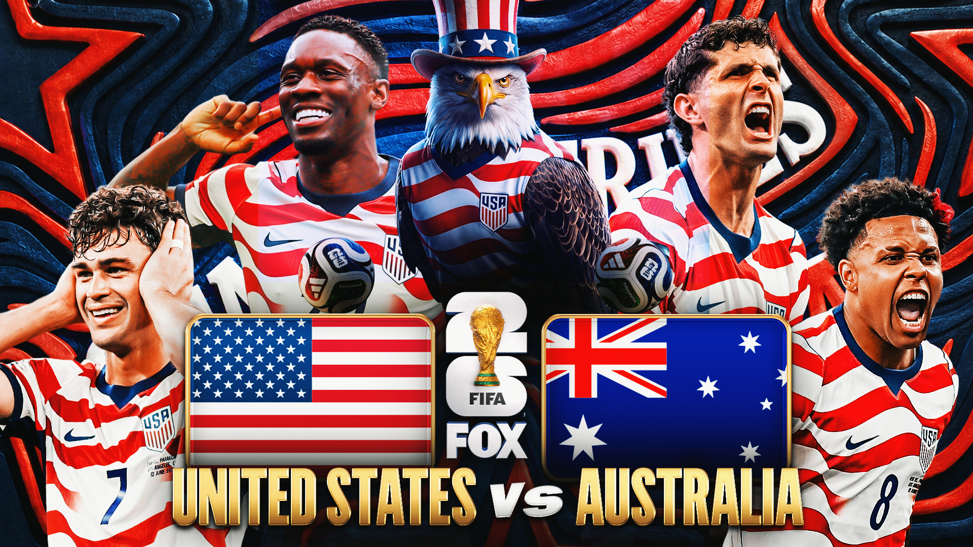 USA vs Australia matchday preview artwork