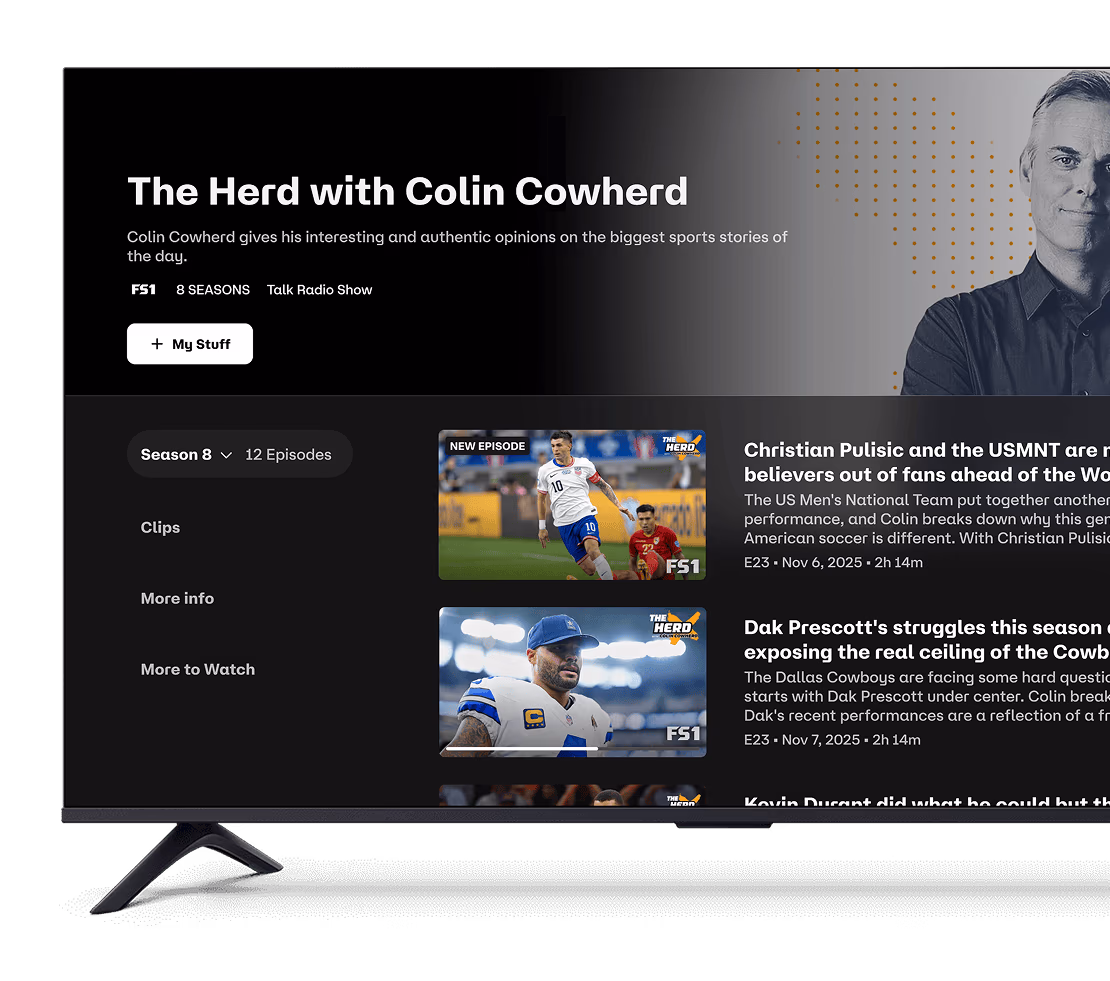 FOX TV Dvr Feature — show details page